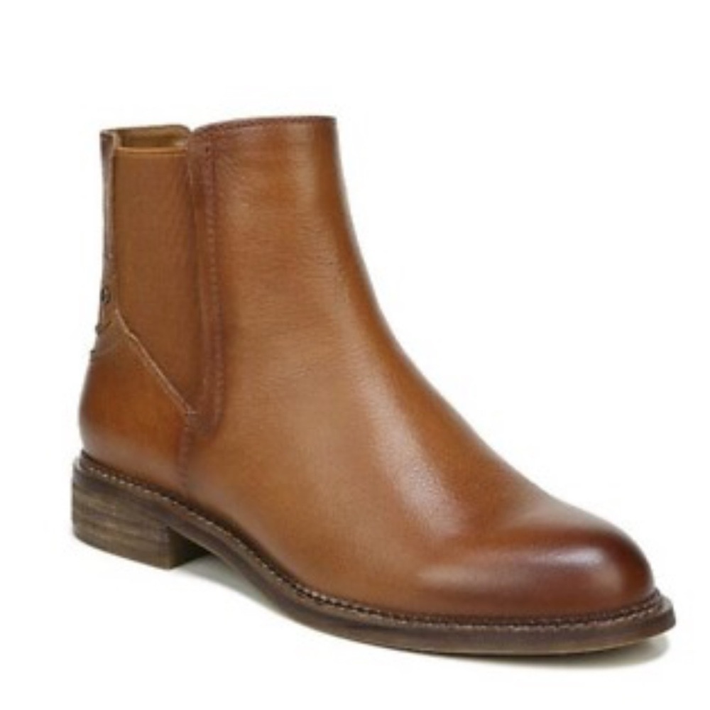 Franco sarto cognac leather Chelsea boots size 10 ankle booties